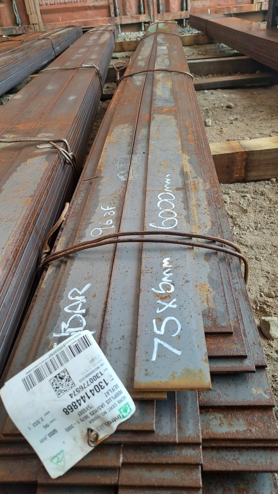 FLAT BAR 75 x 6 (Surplus Uncertified)