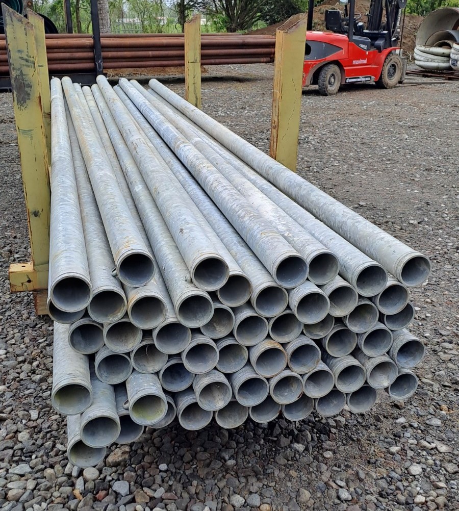 PIPE ERW GALV GROOVED VICTAULIC ENDS (114mm od) - 108mm od x 2mm wt (Surplus Uncertified)