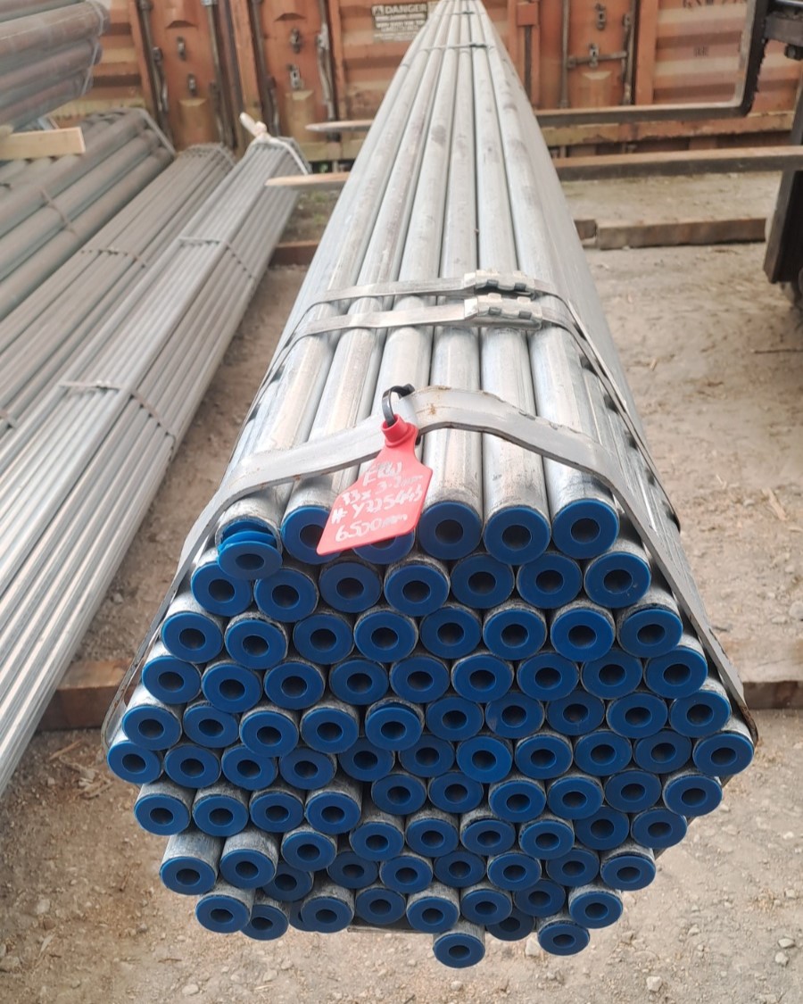 PIPE ERW GALV HDG BS1387 - 33mm od x 3.2mm wt (New Certified)