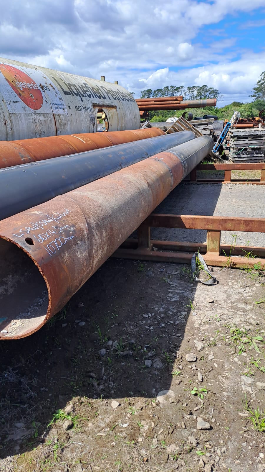 PIPE SSAW & LSAW CULVERT - 610mm od x 14.3mm wt (Surplus Uncertified)