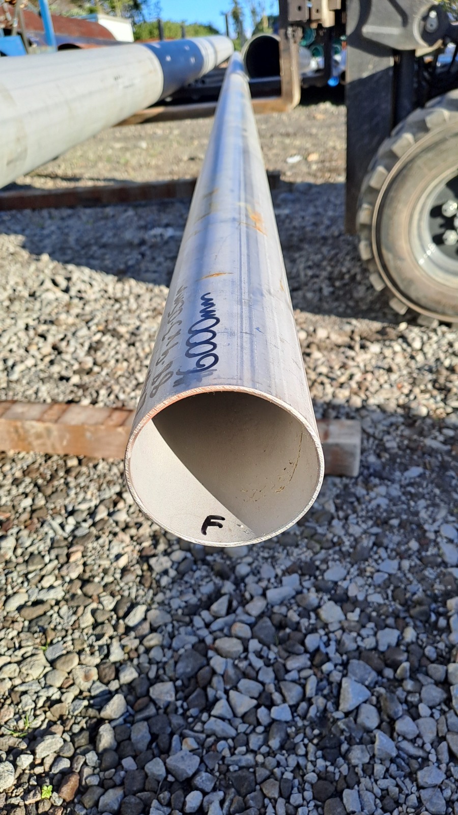 PIPE STAINLESS WELDED - 88mm od x 3.05mm wt (Surplus Uncertified)