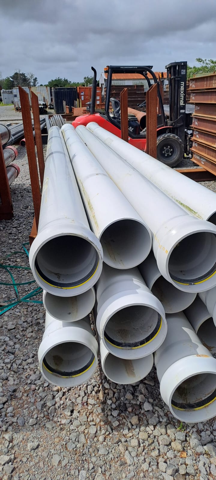 PIPE PVC PLASTIC CULVERT - 250mm od x 9mm wt (Surplus Uncertified)