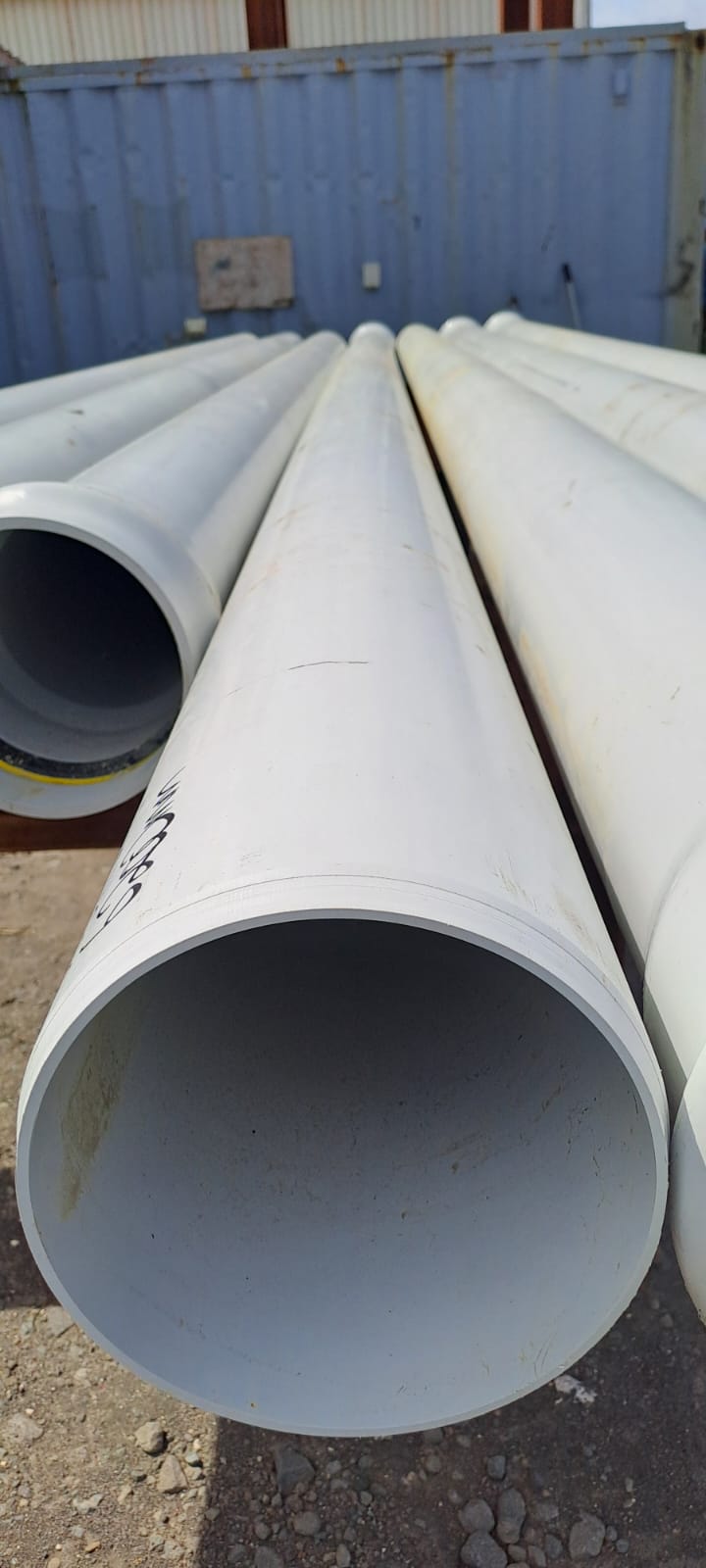 PIPE PVC PLASTIC CULVERT - 200mm od x 8mm wt (Surplus Uncertified)