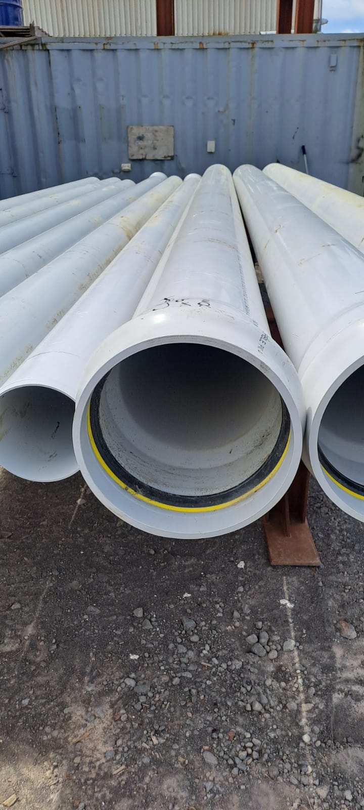 PIPE PVC PLASTIC CULVERT - 300mm od x 9mm wt (Surplus Uncertified)