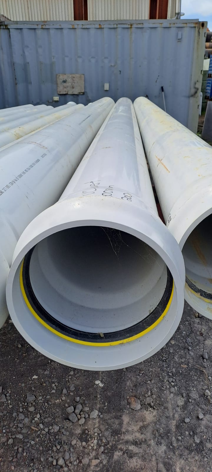 PIPE PVC PLASTIC CULVERT - 300mm od x 9mm wt (Surplus Uncertified)