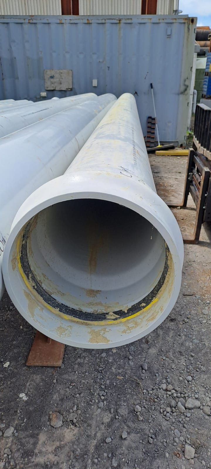 PIPE PVC PLASTIC CULVERT - 300mm od x 9mm wt (Surplus Uncertified)