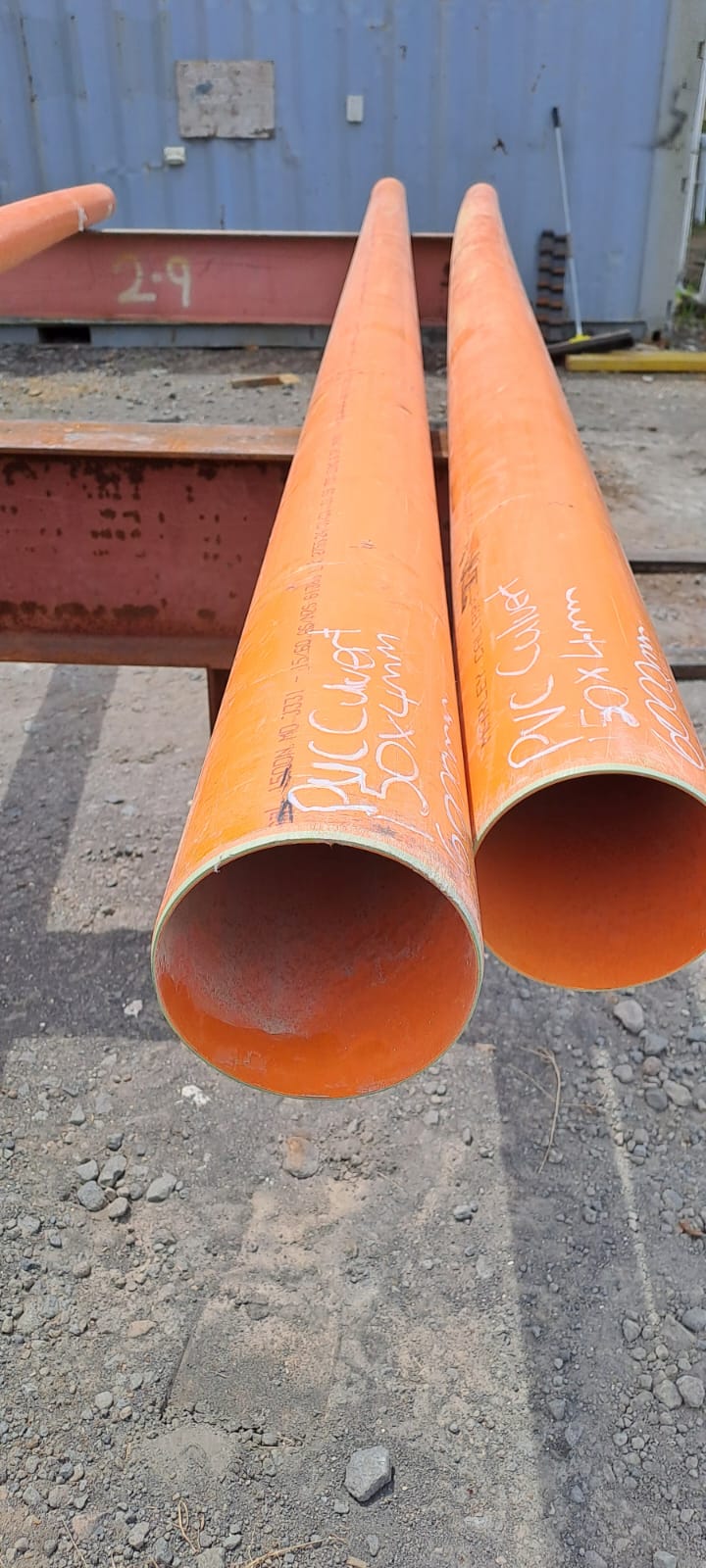 PIPE PVC PLASTIC CULVERT - 150mm od x 4mm wt (Surplus Uncertified)