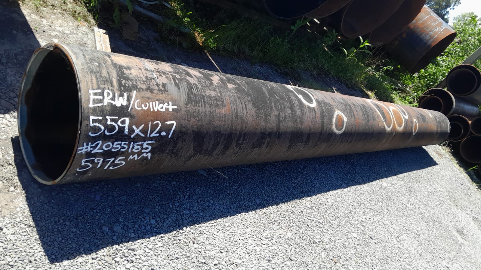 PIPE ERW CULVERT - 559mm od x 12.7mm wt (Surplus Certified)