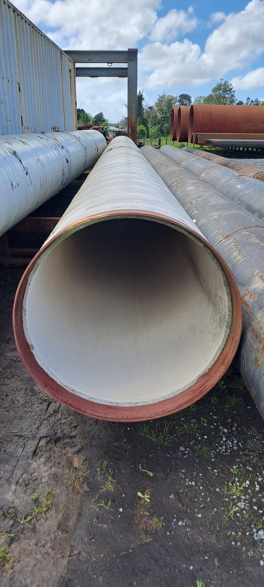 PIPE SSAW CULVERT CONCRETE LINED - 857mm od x 8.5mm wt (Surplus Uncertified)