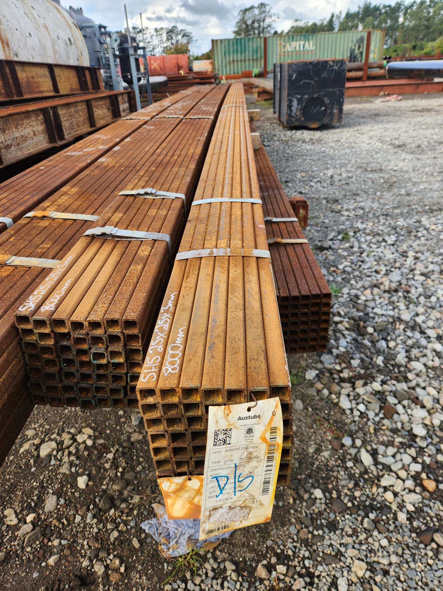 SHS 25 x 25 x 3 (Surplus Uncertified)