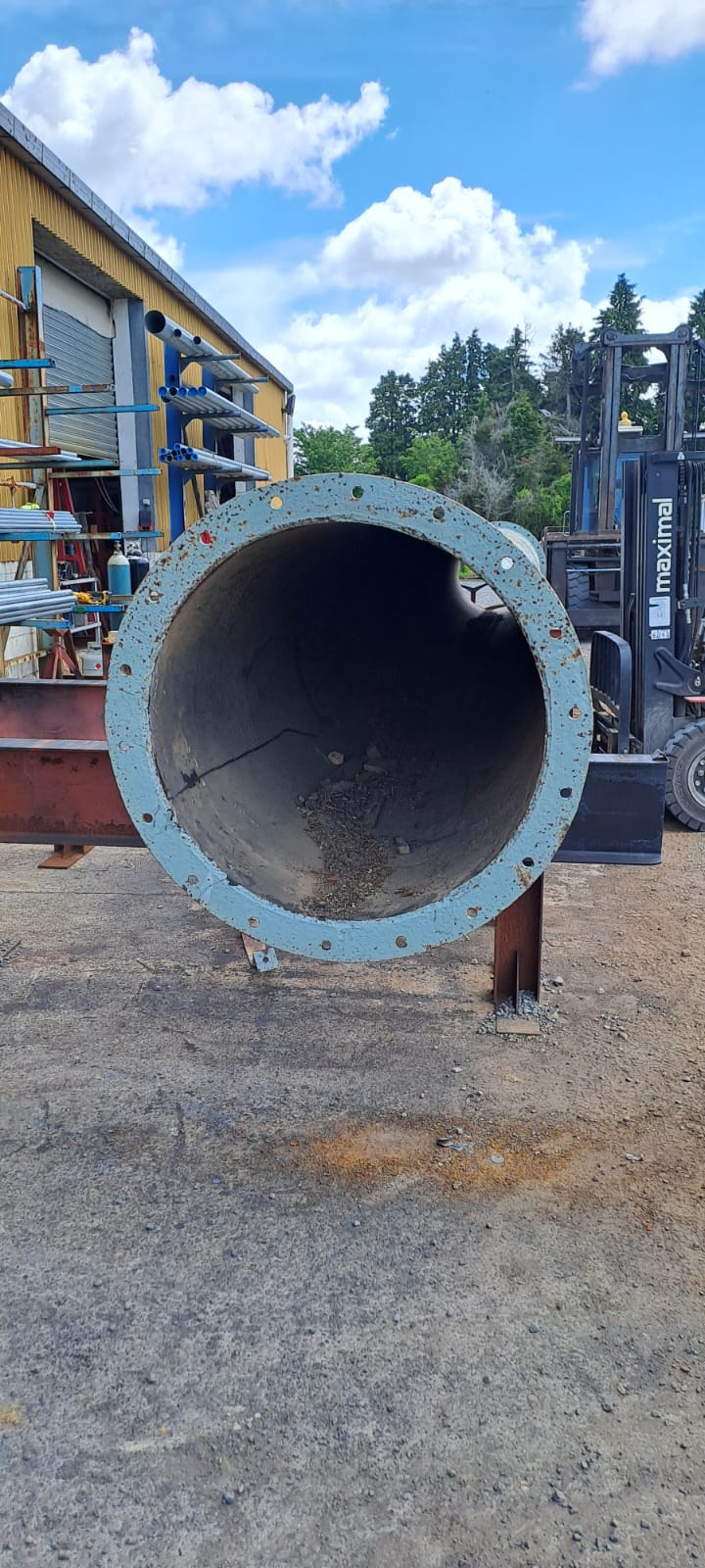PIPE ROLLED & WELDED CULVERT - 765mm od x 10mm wt (Surplus Uncertified)