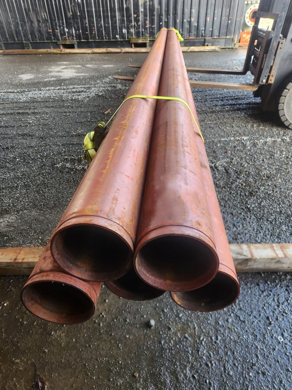 PIPE ERW PRIMED BS1387 - Rolled Grooved ends - 165mm od x 5mm wt (Surplus Uncertified)
