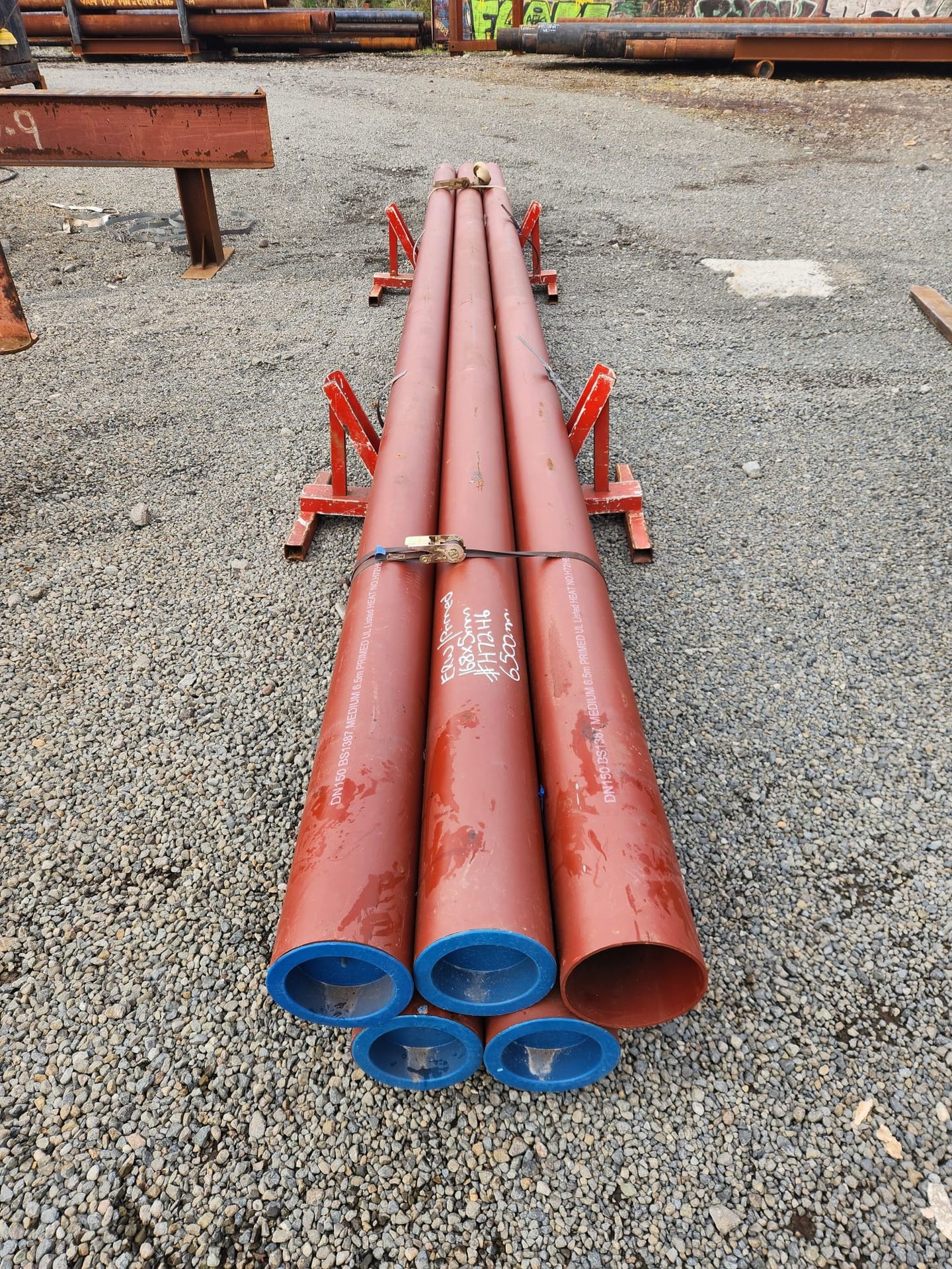 PIPE ERW PRIMED BS1387 - 165mm od x 5mm wt (Surplus Uncertified)