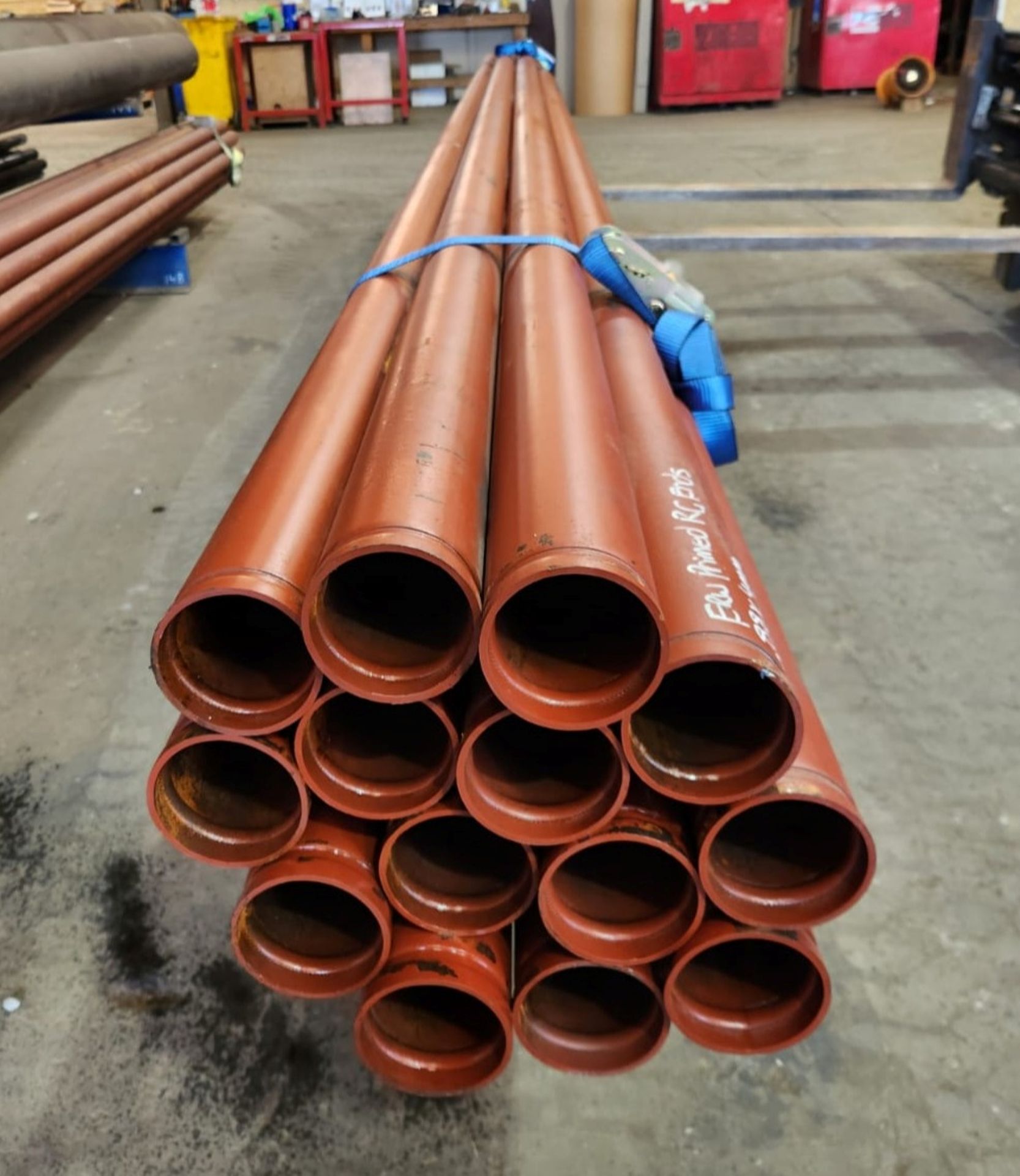 PIPE ERW PRIMED BS1387 GROOVED ENDS - 88mm od x 4mm wt (Surplus Uncertified)