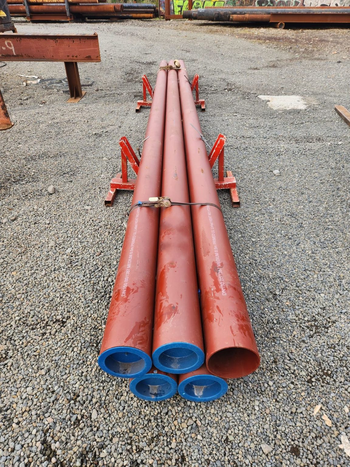 PIPE ERW PRIMED BS1387 - 165mm od x 5mm wt (Surplus Uncertified)