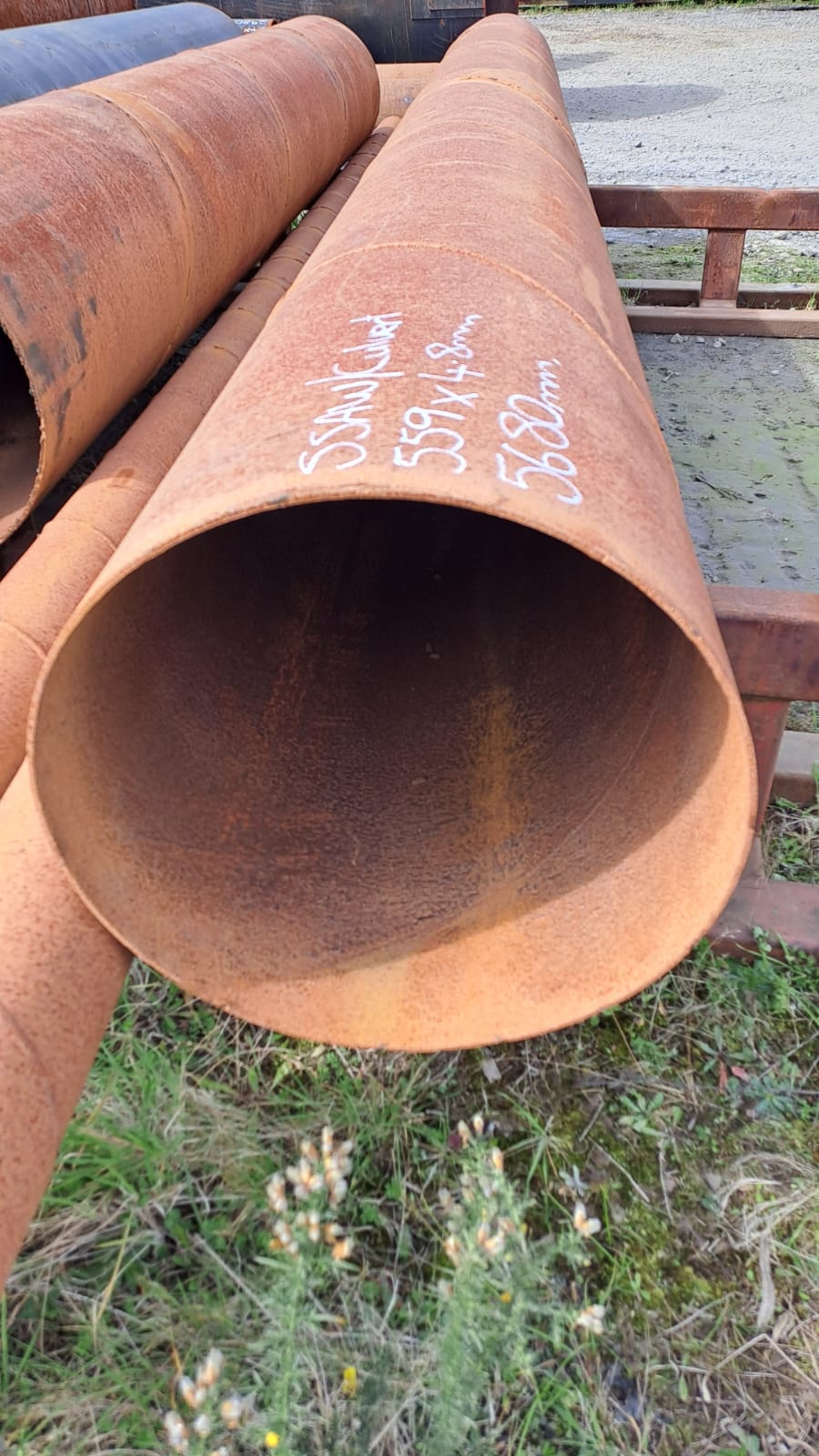 PIPE SSAW CULVERT - 559mm od x 4.8mm wt (Surplus Uncertified)